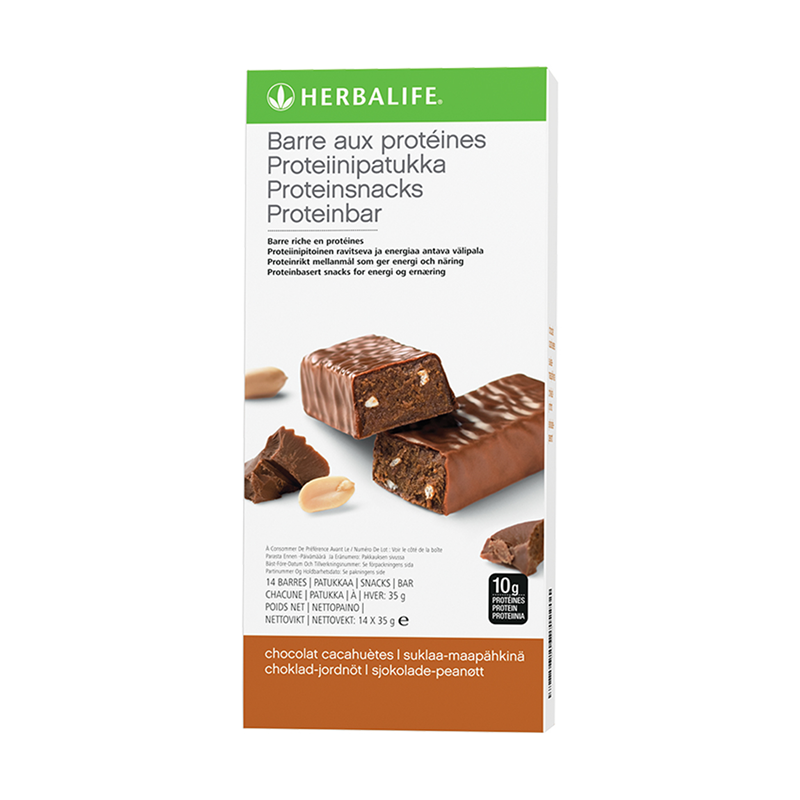 Proteiinipatukat Suklaa-maapähkinä 14 patukan laatikko
