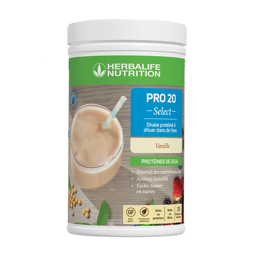 PRO 20 Select - Encas proteine saveur vanille, sans gluten et sans lactose