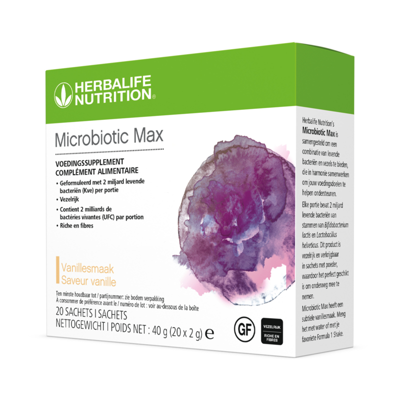 Microbiotic Max Vanille 20 sachets de 2g