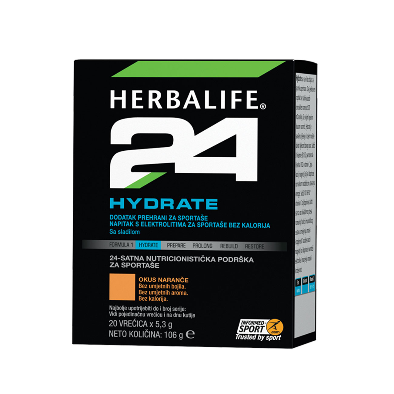Herbalife24® Hydrate Dodatak prehrani - Napitak s elektrolitima okus naranče slika proizvoda