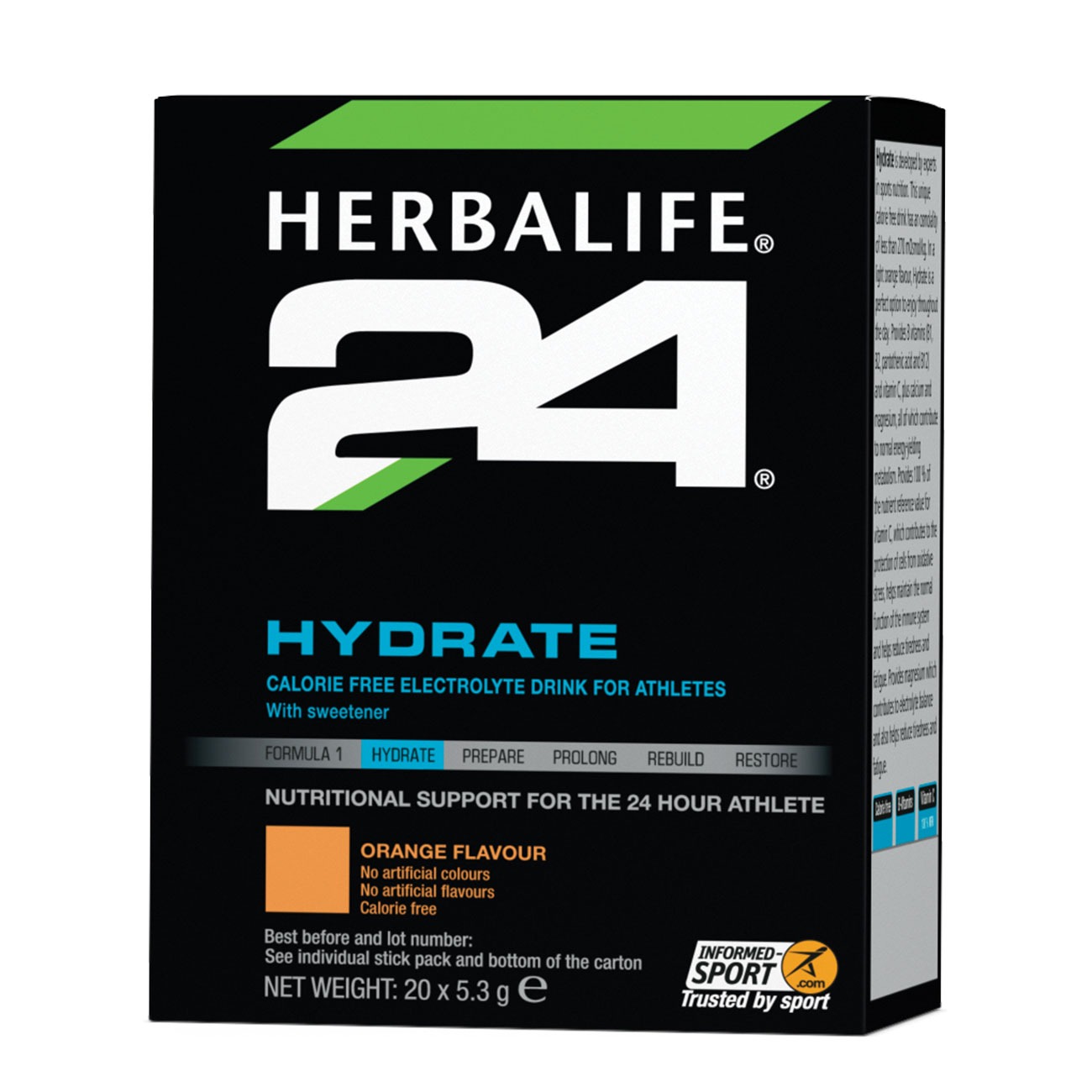 Herbalife24® Hydrate - Drykkur með söltum - Appelsínubragð - Mynd af vöru