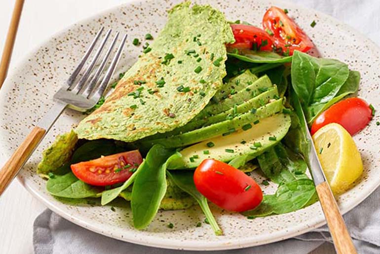 Ricetta Omelette proteica agli spinaci