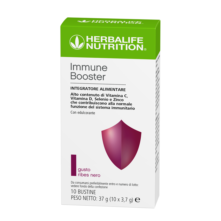 Immune Booster contiene un alto contenuto di vitamine e minerali essenziali che contribuiscono alla normale funzione del sistema immunitario.