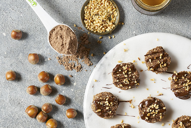 Слика Протеински колачиња со чоколадо и лешници