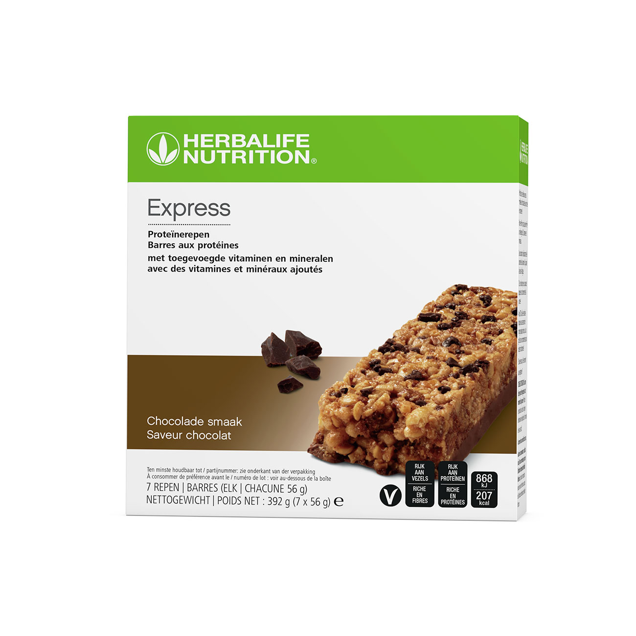 Express Proteïnerepen  chocolade product shot