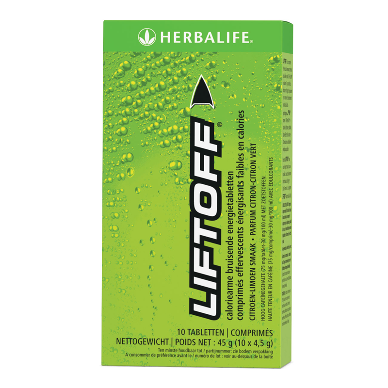 Lift Off® bruisende energiedrank citroen 10 tabletten