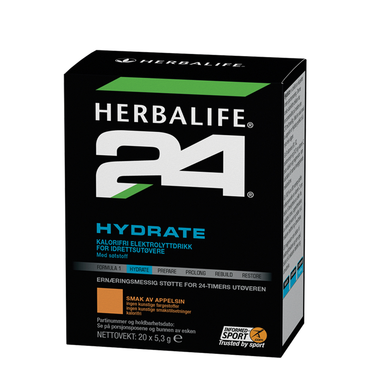 Herbalife24® Hydrate Elektrolytt-drikk Orange produktbilde