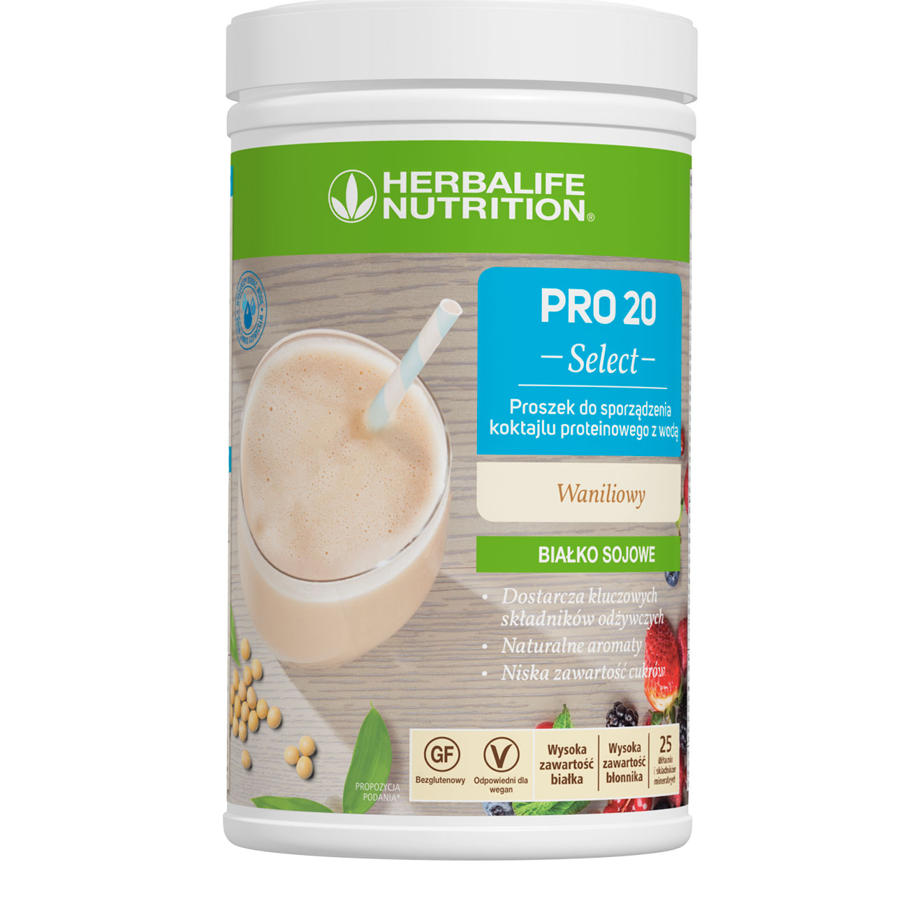 PRO 20 Select Produkt proteinowy o smaku waniliowym product shot