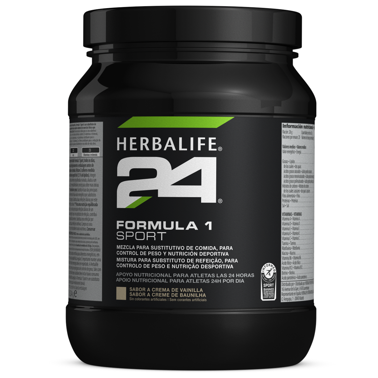 Herbalife 24 Fórmula 1 Sport Nutrição Desportiva Creme de Baunilha product shot