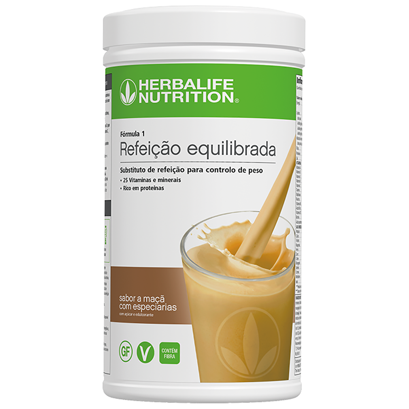 Fórmula 1 Refeição Saudável Maçã com Especiarias product shot