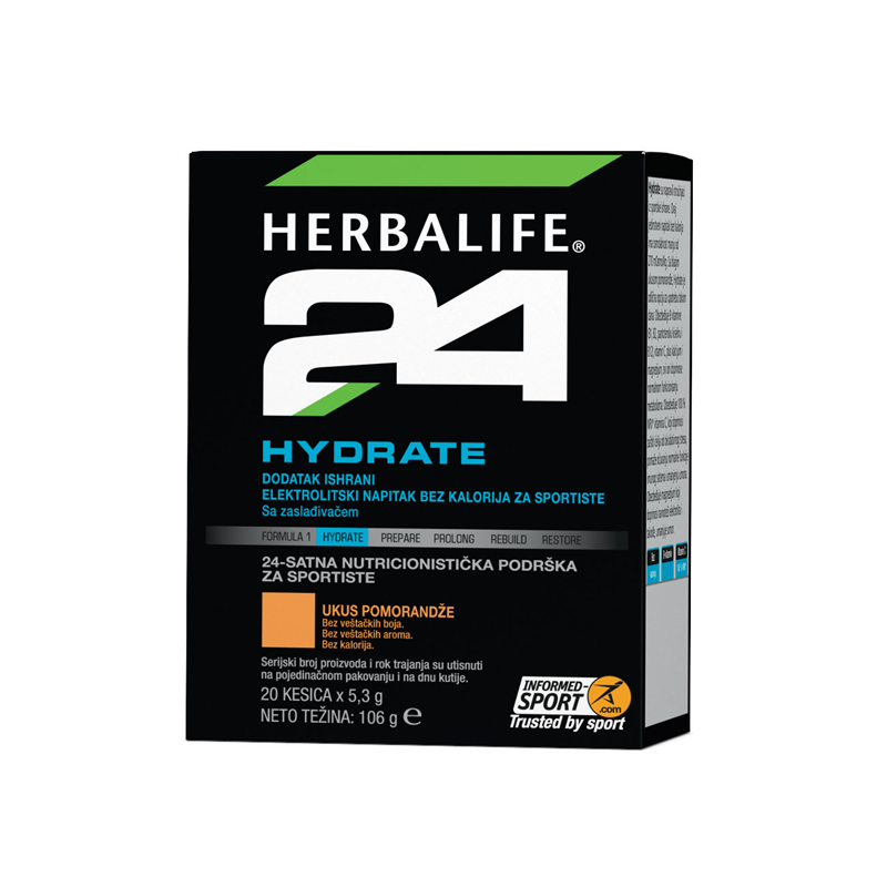H24 Hydrate Pomorandža Pakovanje od 20 kesica
