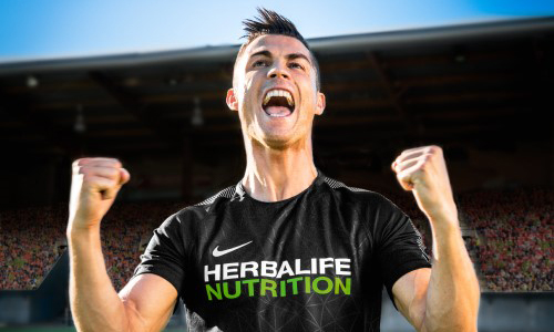 Cristiano Ronaldo, patrocinado por Herbalife Nutrition