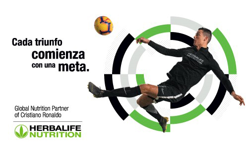 Cristiano Ronaldo, patrocinado por Herbalife Nutrition
