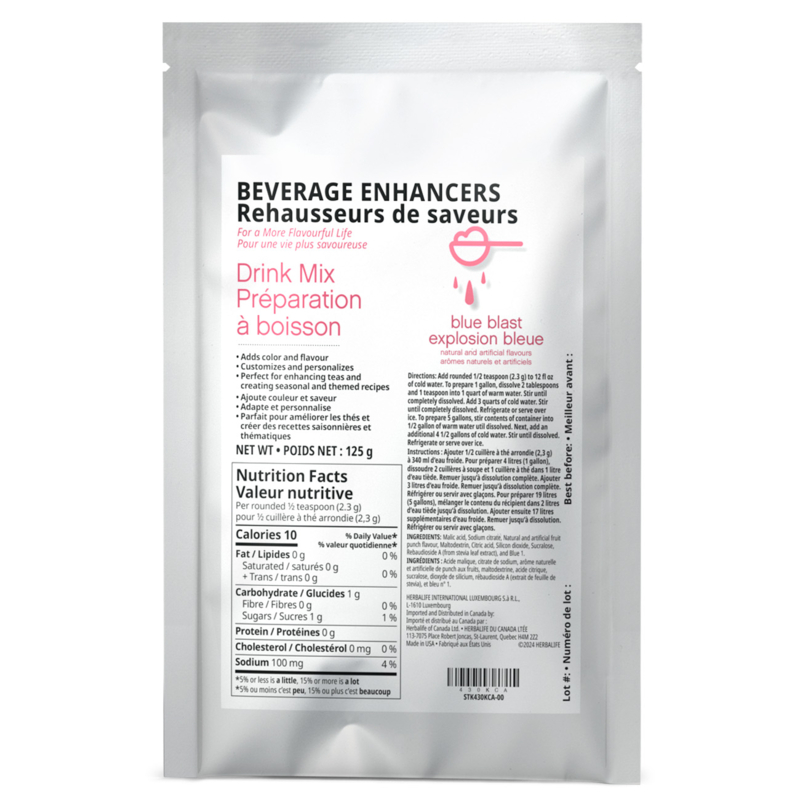Herbalife Beverage Enhancers Drink Mix: Blue Blast