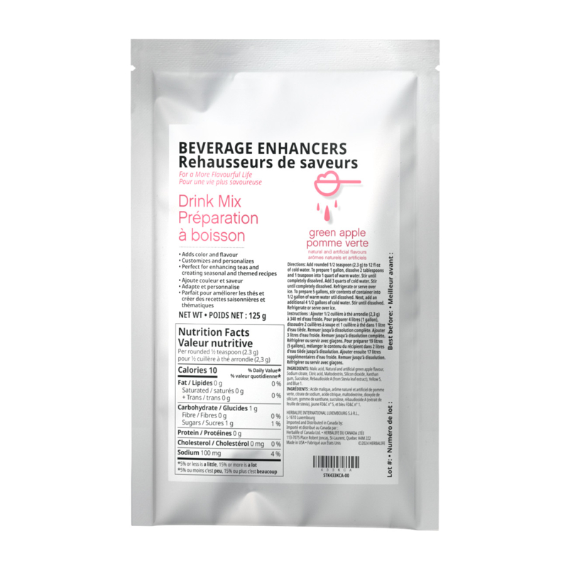 Herbalife Beverage Enhancers Drink Mix: Green Apple