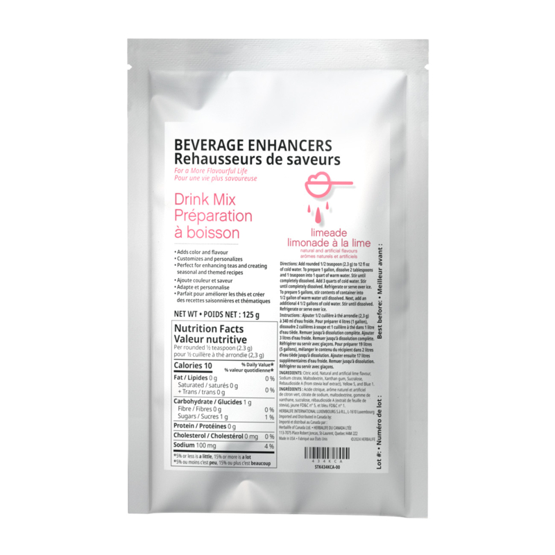 Herbalife Beverage Enhancers Drink Mix: Limeade