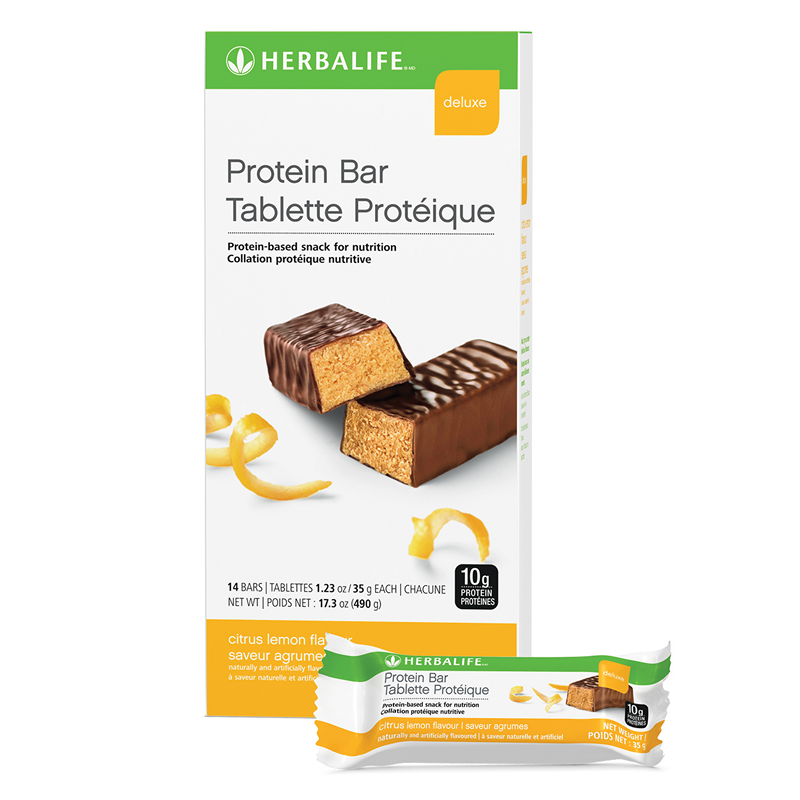 Protein Bar Deluxe Citrus Lemon Herbalife Nutrition Canada