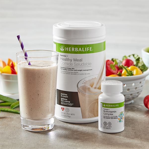 Image of Herbalife Nutrition core products: Formula 1 & Formula 2
