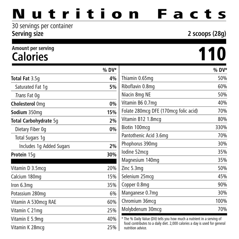 herbalife chocolate shake nutrition facts