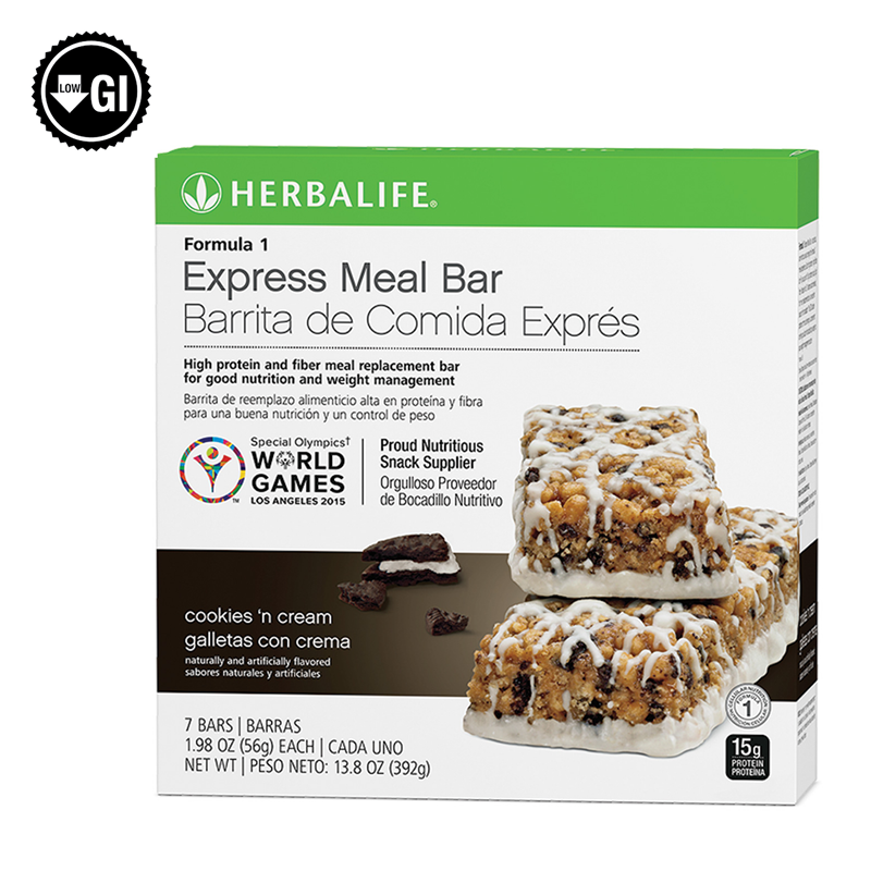 Formula 1 Express Meal Bar Cookies n Cream Herbalife Nutrition US