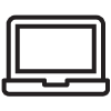 Open laptop icon