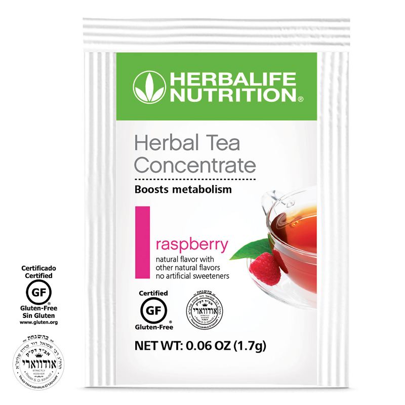 Herbal Tea Concentrate en paquetes de porciones individuales: Frambuesa 100 paquetes