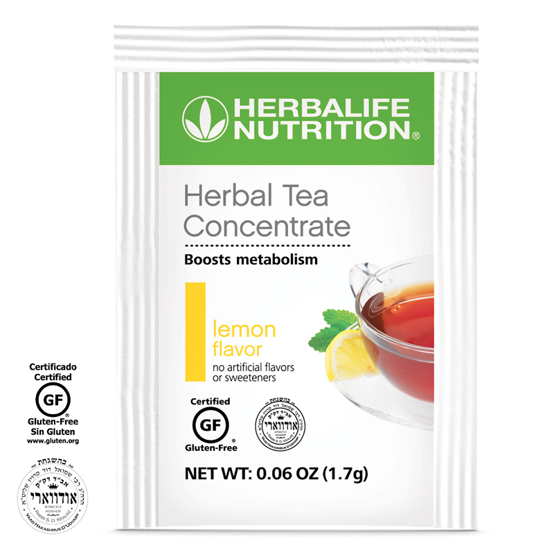 Herbal Tea Concentrate en paquetes de porciones individuales: Limón 100 paquetes