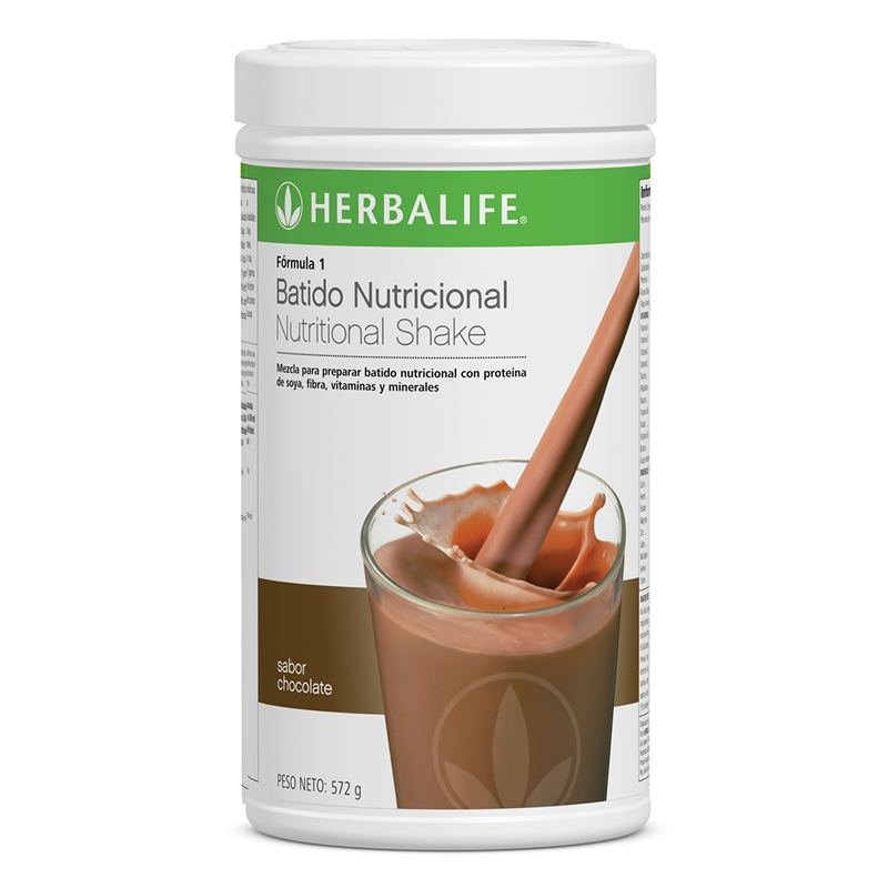Mezcla proteina de soya, fibra, vitaminas y minerales Formula 1 Batido Nutricional Chocolate 550g