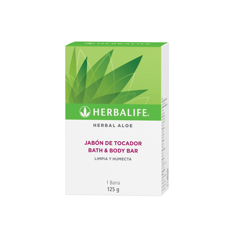 Linea para la piel, nutricion externa Herbal Aloe Jabon de Tocador 125 g