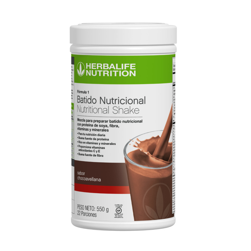 Batido de proteínas Fórmula 1 Chocoavellana de Herbalife Nutrition  para complementar tu nutrición.