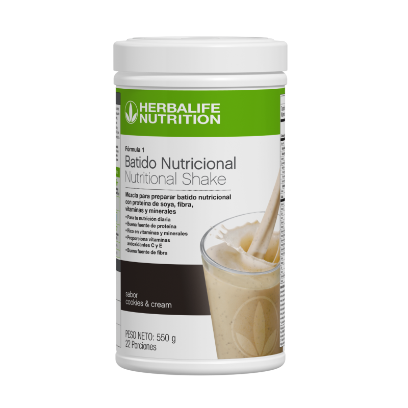 Fórmula 1Batido NutricionalCookies and Cream550 gr Herbalife