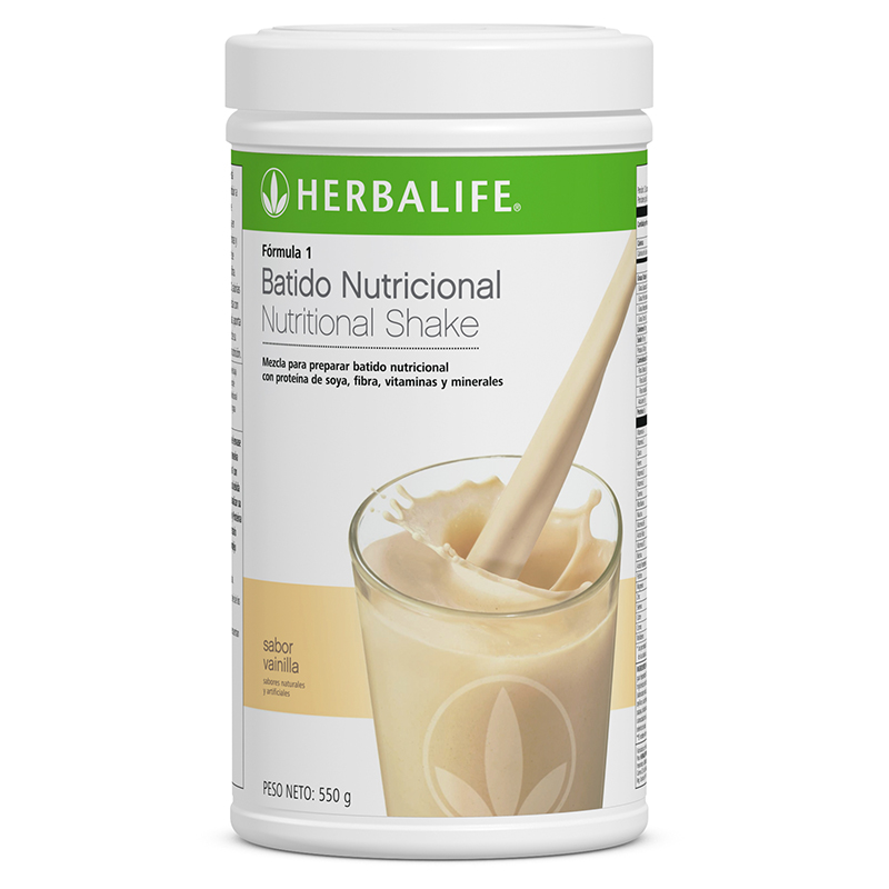 Batido de proteínas Fórmula 1 Vainilla de Herbalife Nutrition  para complementar tu nutrición.
