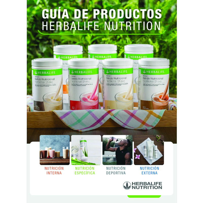 En esta Guía de Productos puedes consultar sobre los productos y componenetes de Herbalife Nutrition.